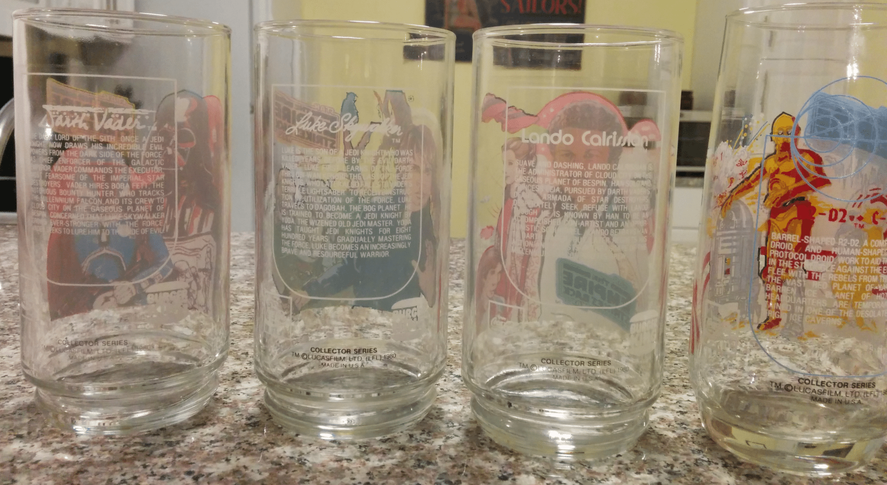 star wars collector glasses