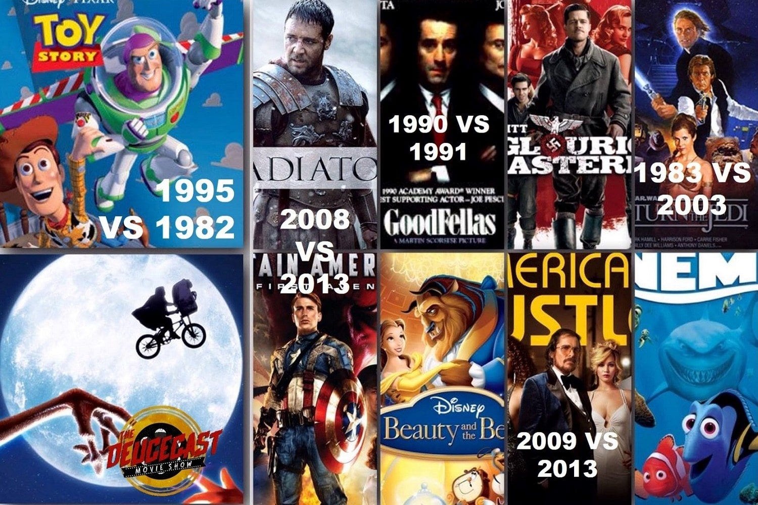 Deucecast Movie Show 240 Best Movie Year Ever Tournament Part 2