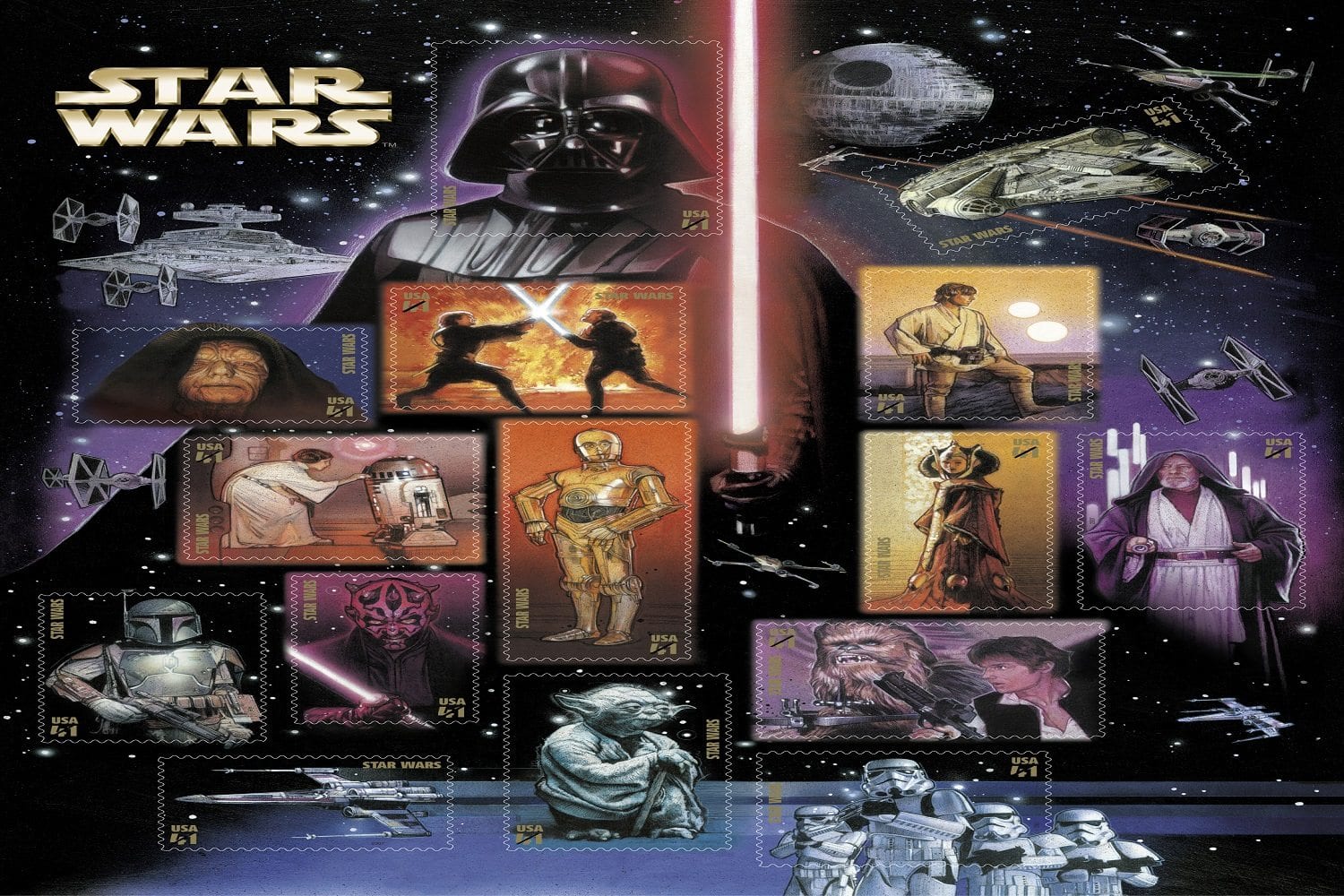 star wars collectible stamps