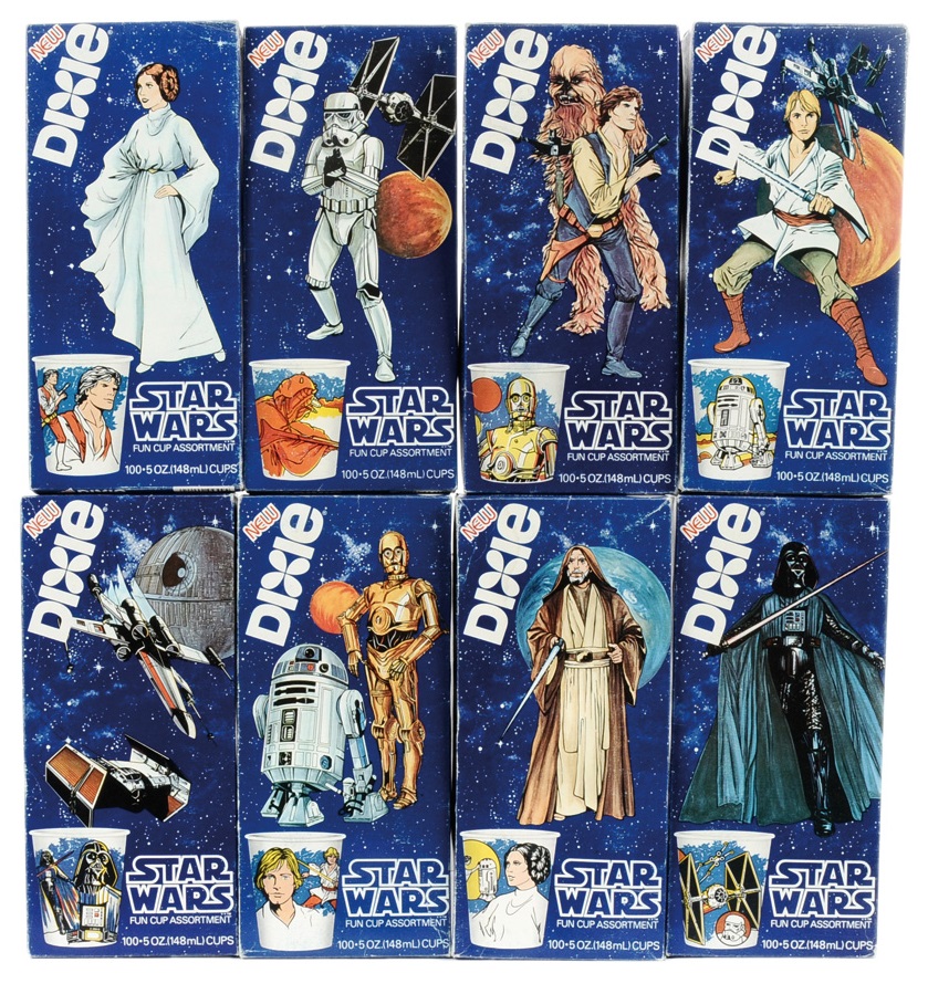 vintage star wars dixie cups